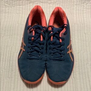 Asics Women’s Blue Grey/Pink Flyte Foam Feel Fast Twistruss Athletic Shoes 9